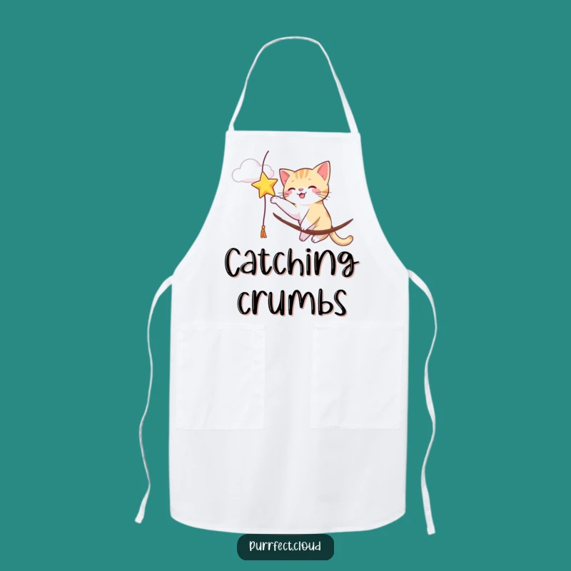 Funny Cat Star Batting Apron: Kitchen Playfulness for Aspiring Chefs