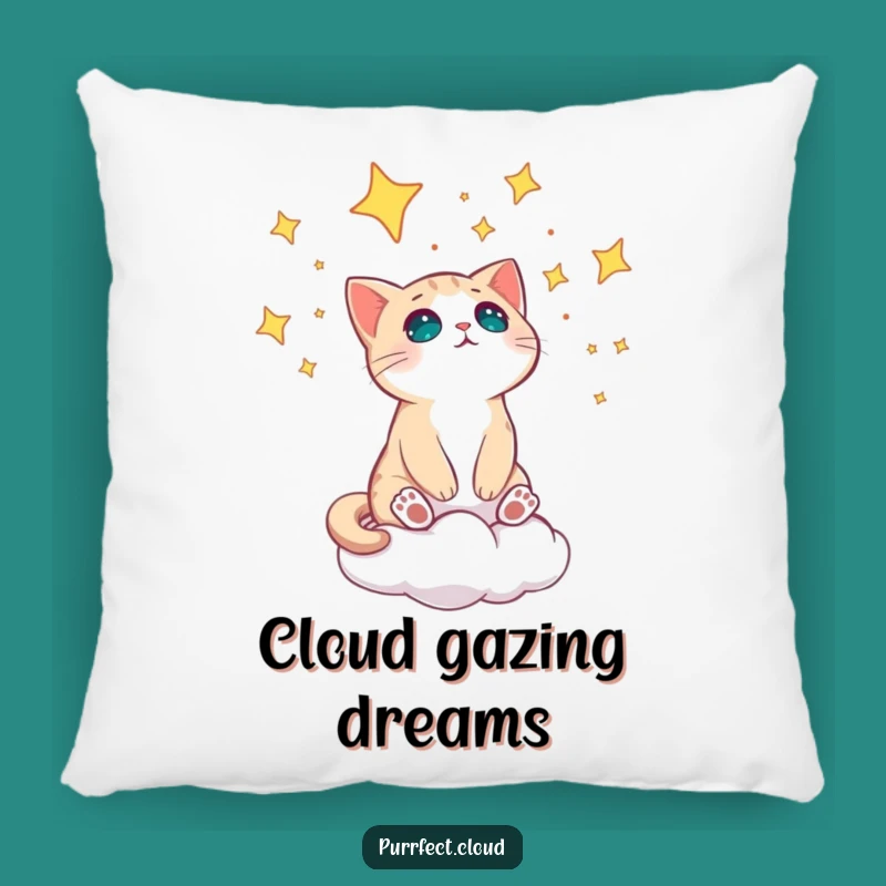 Funny Cat Star Gazing Pillow - Cozy & Celestial Gift