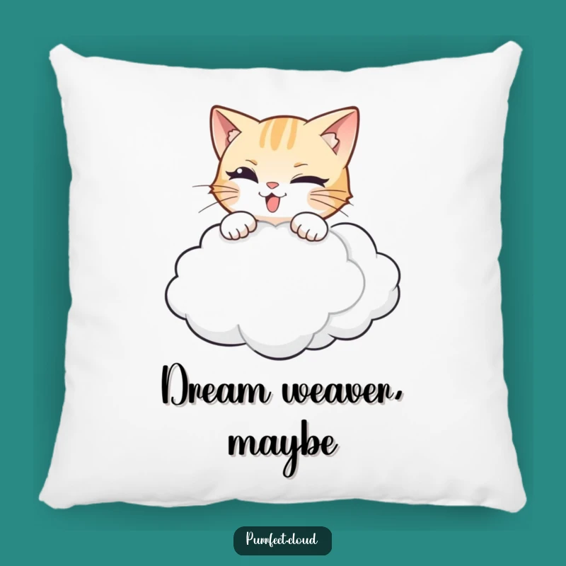 Cozy Funny Cat Pouncing Cloud Pillow - Soft & Hilarious Home Decor Gift