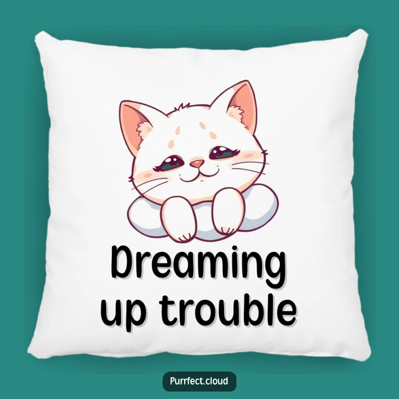Funny Cat Cloud Pillow: Comfy Cushion with Mischievous Feline Gift