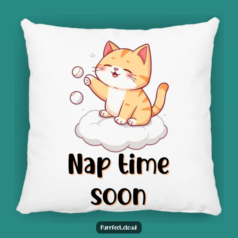 Funny Self-Playing Cat Pillow - Cozy Cloud Fetch Cushion, Cute Gift!