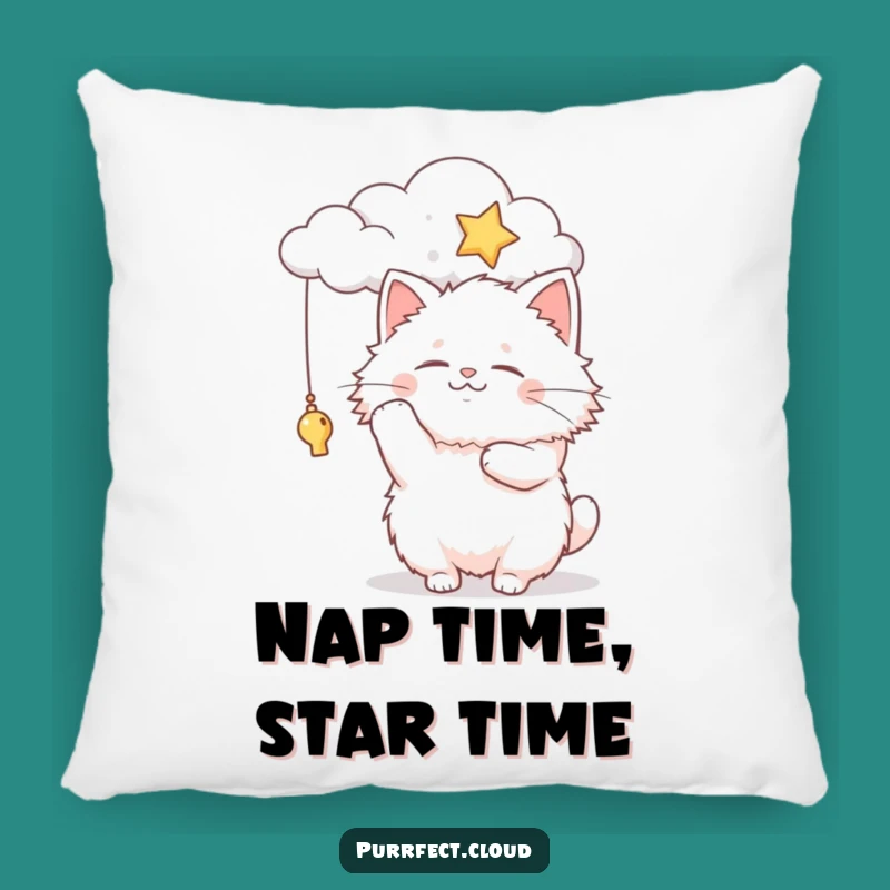Funny Fluffy Cat Cloud Star Pillow: Cozy Comfort, Dreamy Decor, Funny Gift