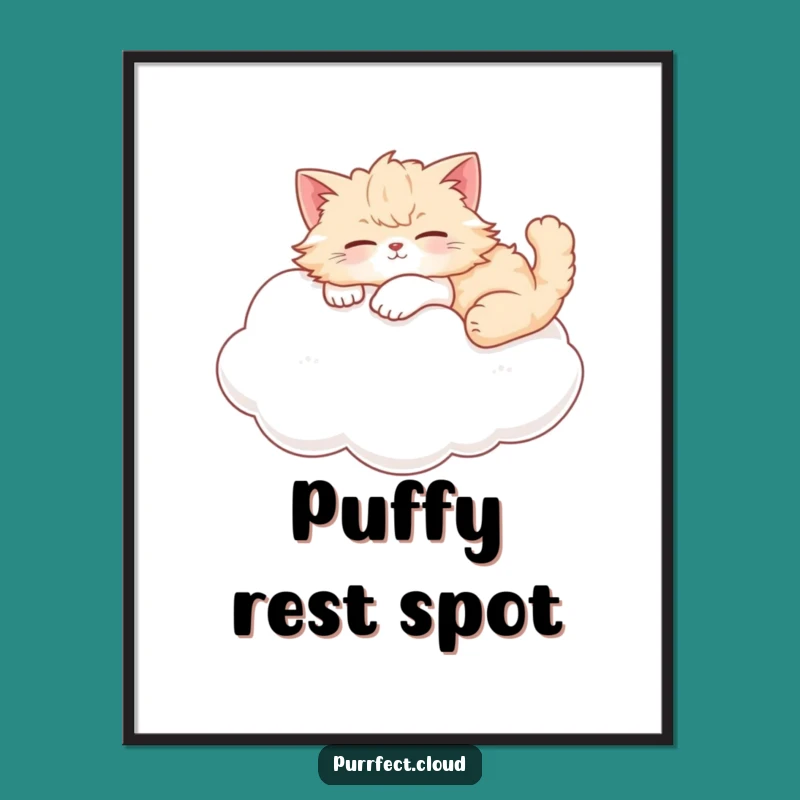 Funny Cat Cloud Lounger Digital Art - Instant Zen for Your Space