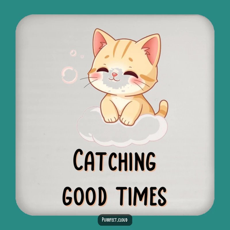 Funny Cat Cloud Wind Catching Coaster - Protect Furniture Gift