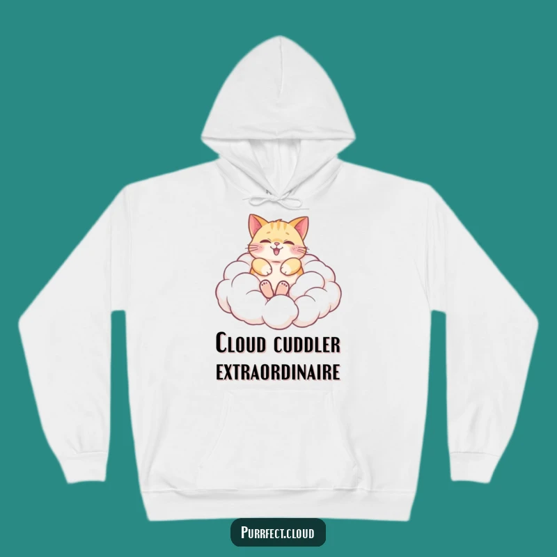 Funny Cat Cloud Hoodie: Cozy Feline Dreams, Perfect Humorous Gift