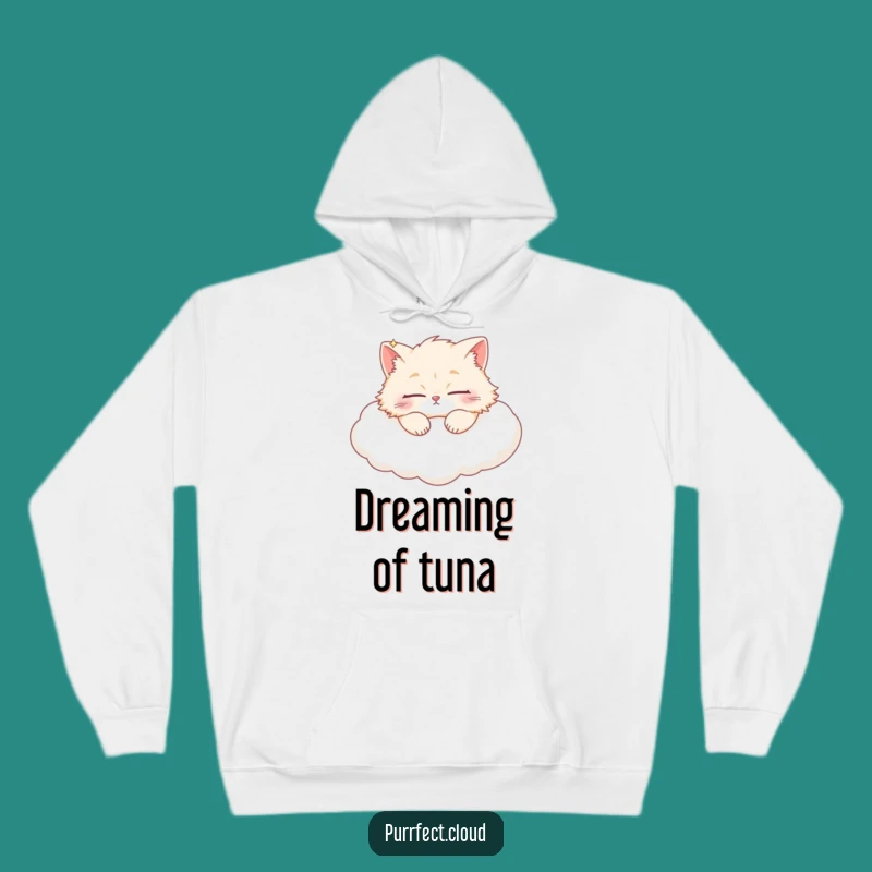 Funny Sleepy Cat Cloud Hoodie: Warm Feline Comfort for Dreamers