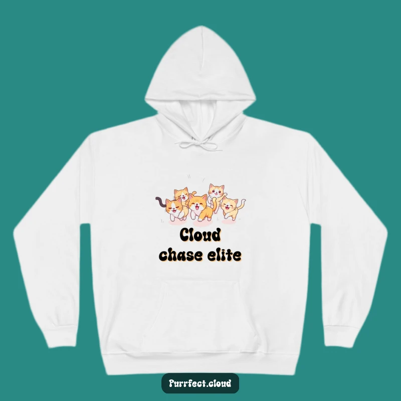 Funny Cat Sky Chase Hoodie: Cozy Comfort and a Purrfectly Hilarious Feline Gift