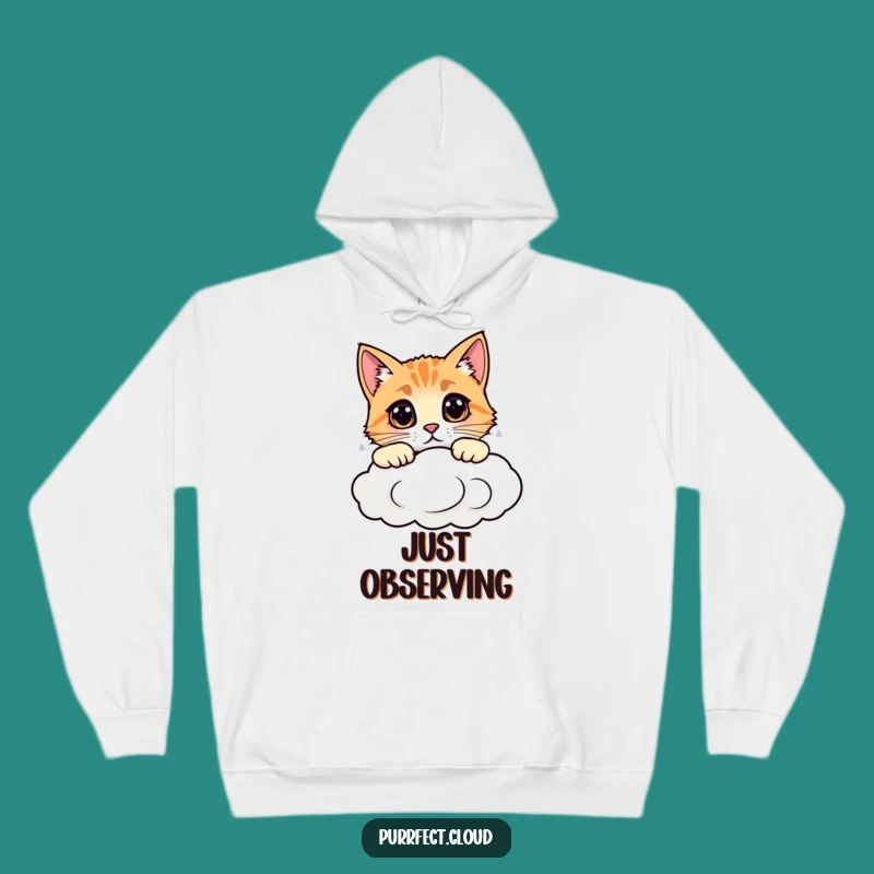 Funny Cozy Cloud Cat Hoodie: Warm, Comfy, Adorable Gift for Cat Fans
