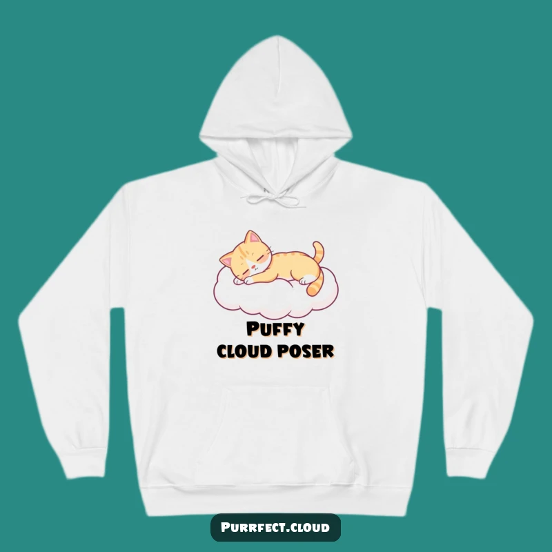 Funny Lazy Cat Hoodie - Cozy Cloud Comfort Sweatshirt - Perfect Relaxation Gift