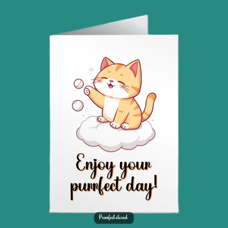 Funny Cat Birthday Card: Self-Fetch Fun Free Printable Downloadable Gift