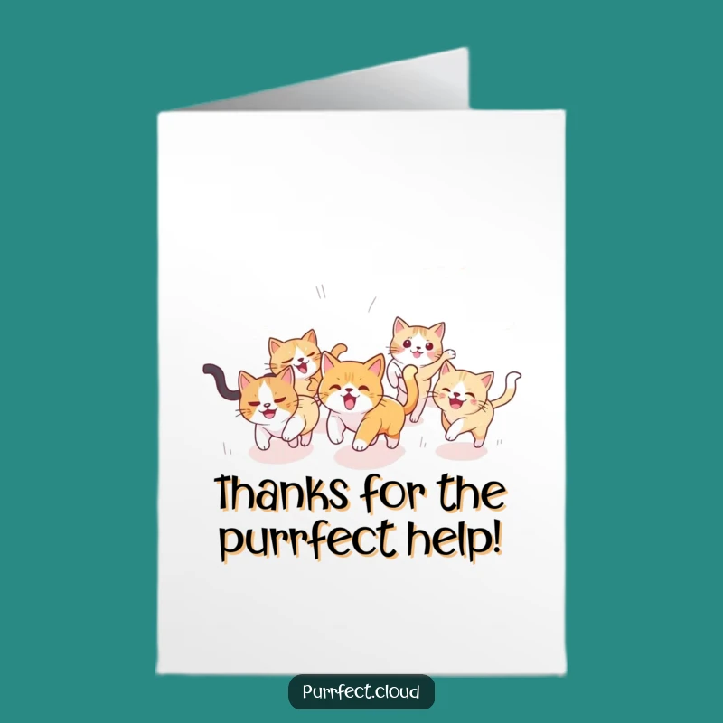 Free Printable Cat Thank You Card: Thanks a Bunch Sky Chase Downloadable