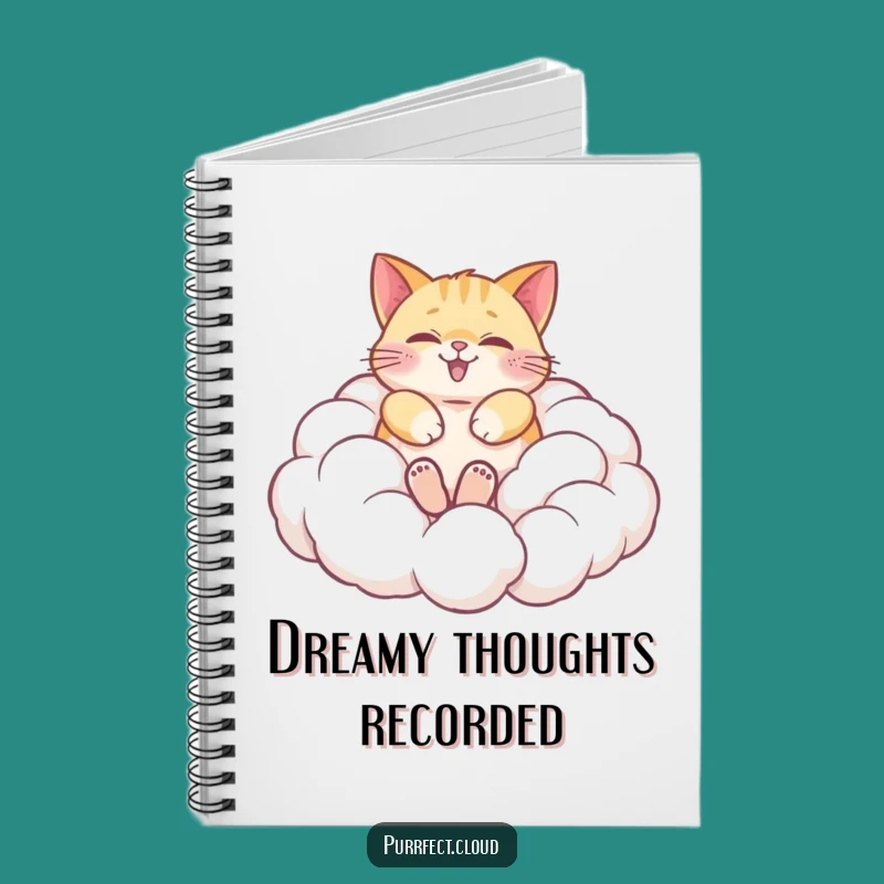 Funny Cat Cloud Notebook: Whimsical Journal for Dreamy Ideas, Gift