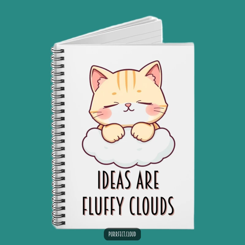 Funny Contented Cat Notebook: Jot Down Ideas With Feline Serenity