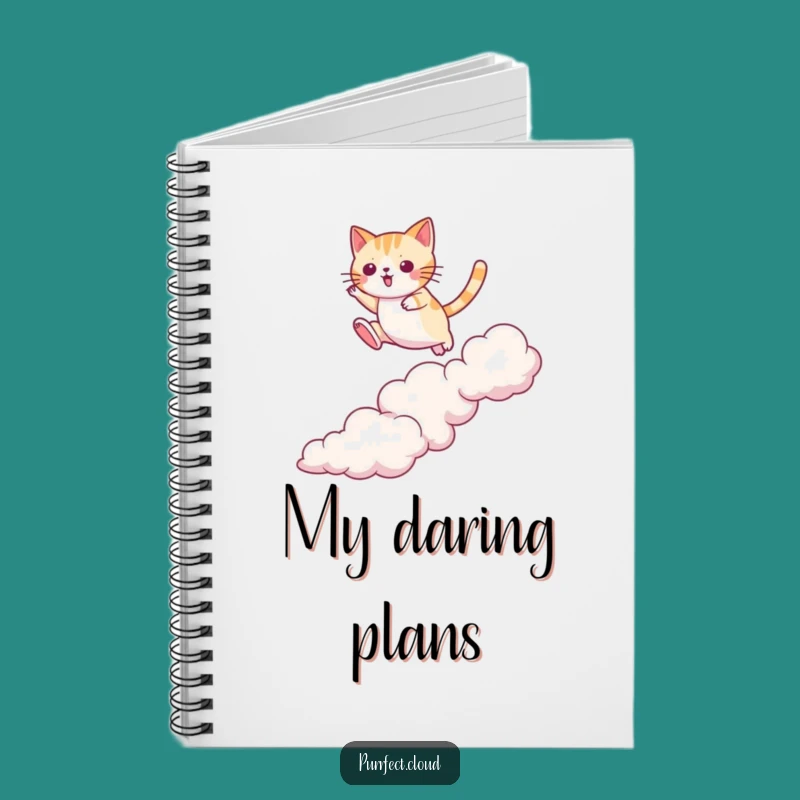 Funny Cat Cloud Jumper Notebook: Agile Notes Journal, Ideal Funny Gift