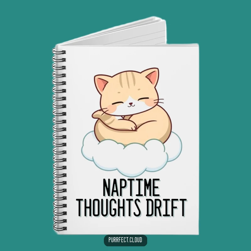 Funny Cat Cloud Notebook: Serene Ideas Journal, Perfect Gift