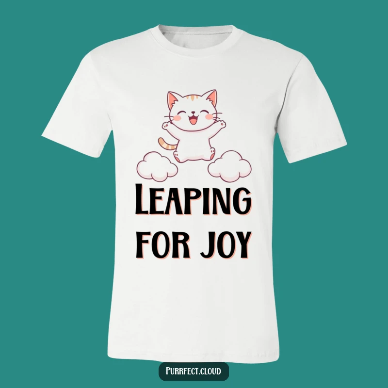 Funny Leaping Cat T-Shirt: Show Off Your Playful Jumps with Humorous Style