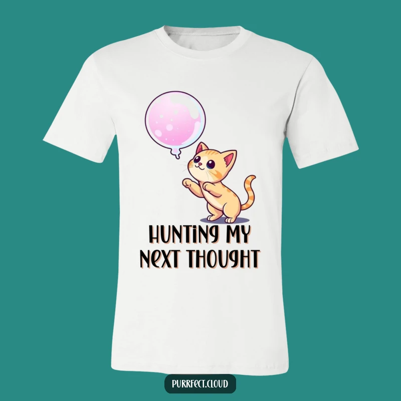Funny Dream Hunter Cat T-Shirt: Pounce On Your Ambitions