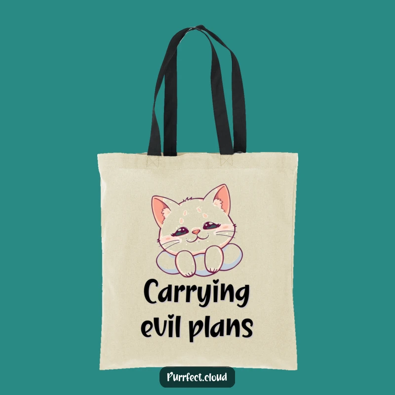 Funny Cat Cloud Tote Bag: Carry Your Mischief with This Hilarious Gift